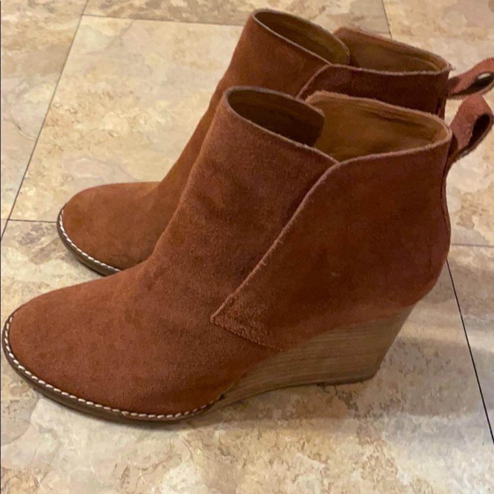 Lucky Brand wedge booties